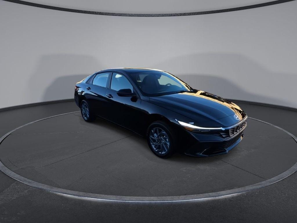 New 2026 Hyundai Elantra Hybrid Blue Sedan