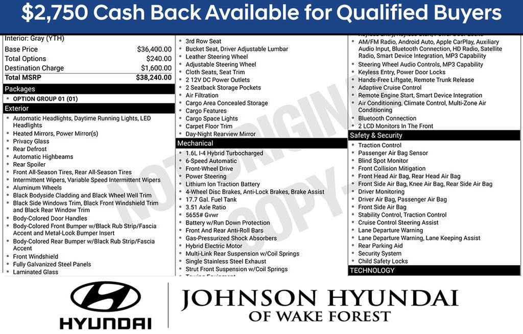New 2026 Hyundai Santa Fe Hybrid SE SUV