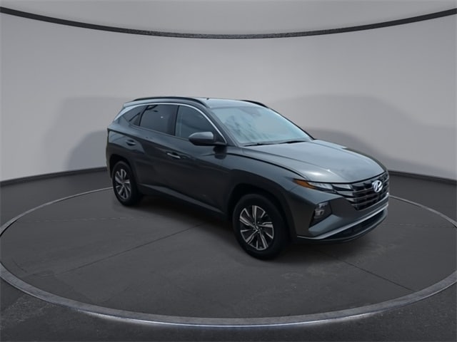 Certified 2022 Hyundai Tucson Blue with VIN KM8JBCA12NU022634 for sale in Wake Forest, NC