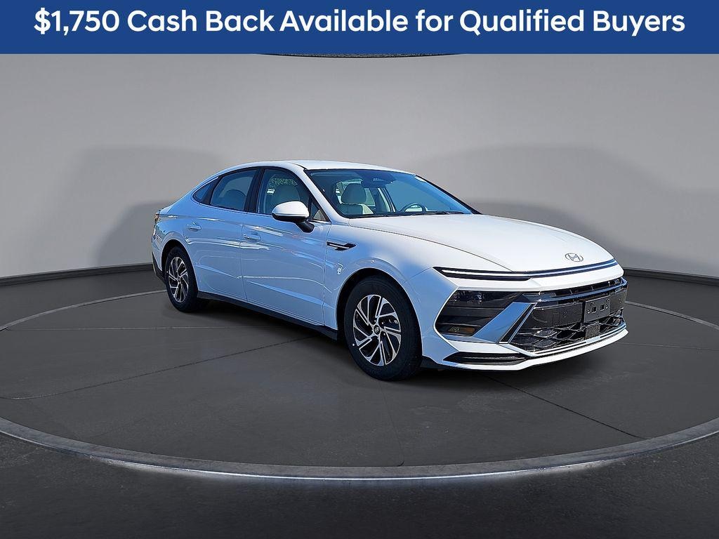 New 2026 Hyundai Sonata Hybrid Blue Sedan
