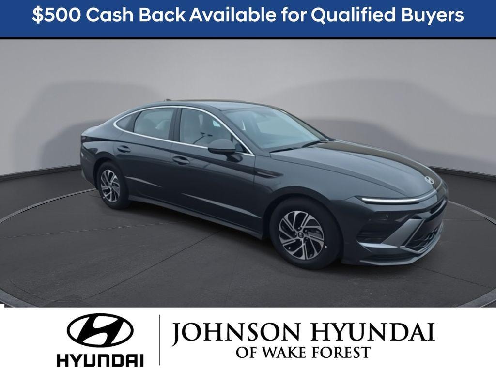 New 2026 Hyundai Sonata Hybrid Blue Sedan