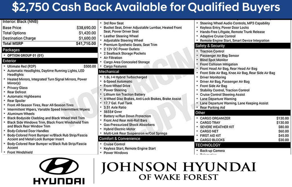 New 2026 Hyundai Santa Fe Hybrid SEL SUV