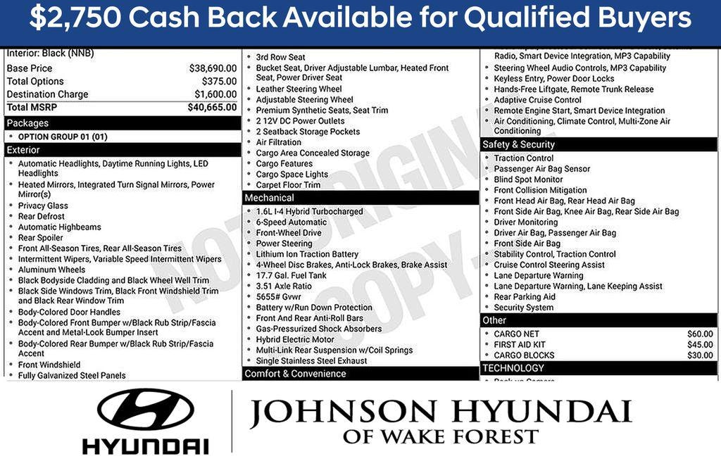 New 2026 Hyundai Santa Fe Hybrid SEL SUV
