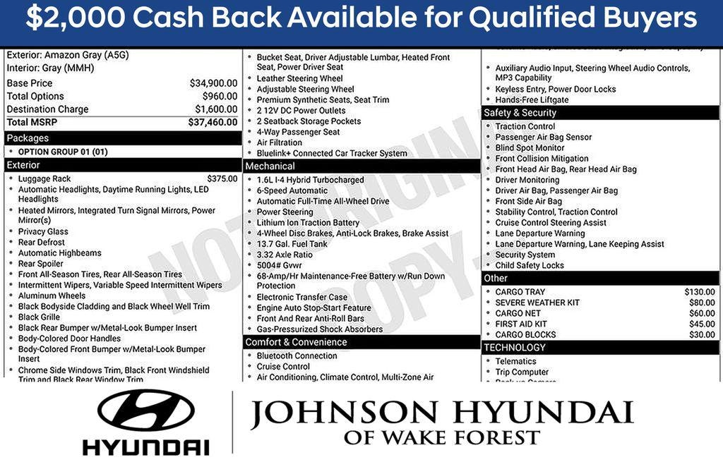 New 2026 Hyundai Tucson Hybrid SEL Convenience SUV