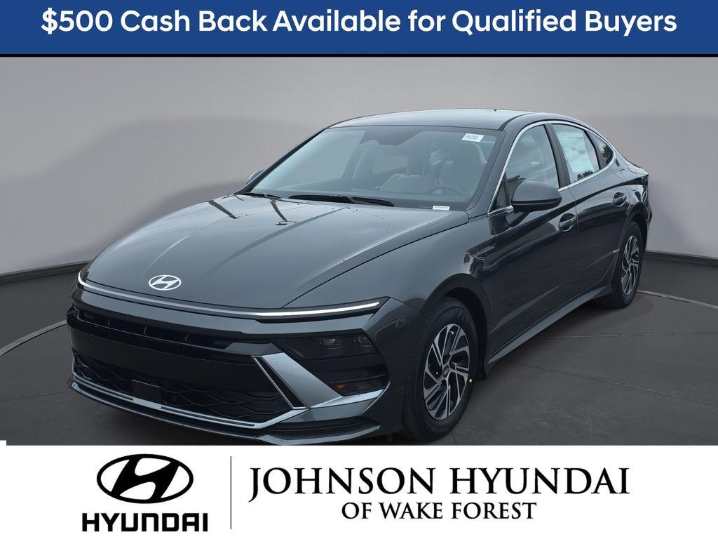 New 2026 Hyundai Sonata Hybrid Blue Sedan