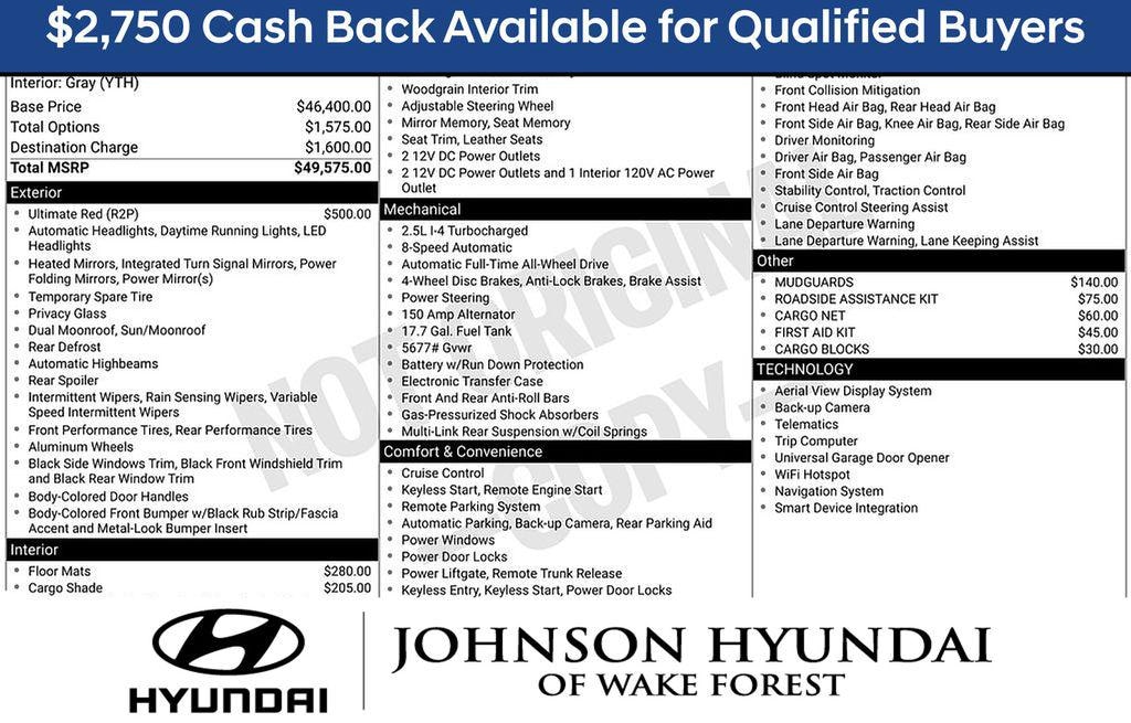 New 2026 Hyundai Santa Fe Limited AWD SUV