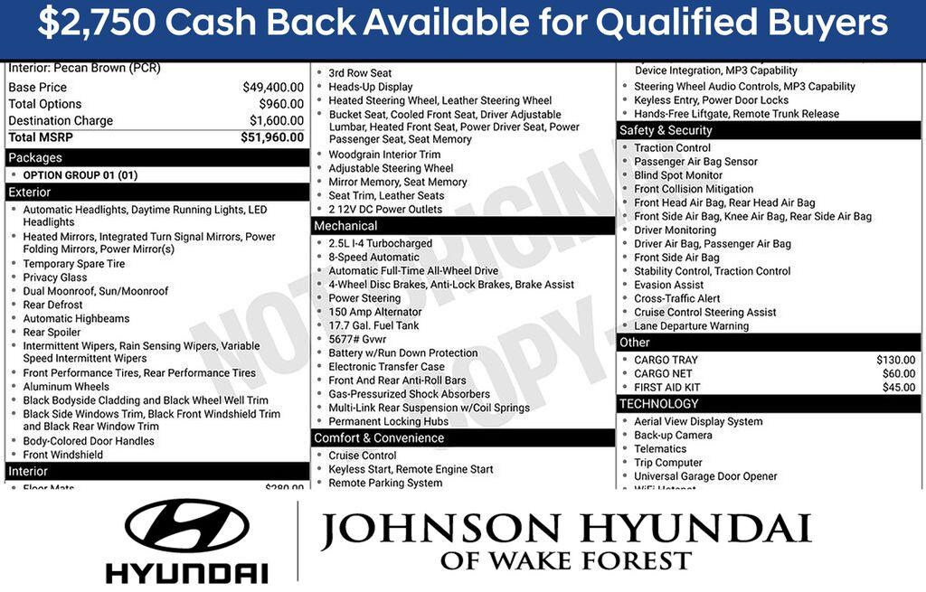 New 2026 Hyundai Santa Fe Calligraphy AWD SUV