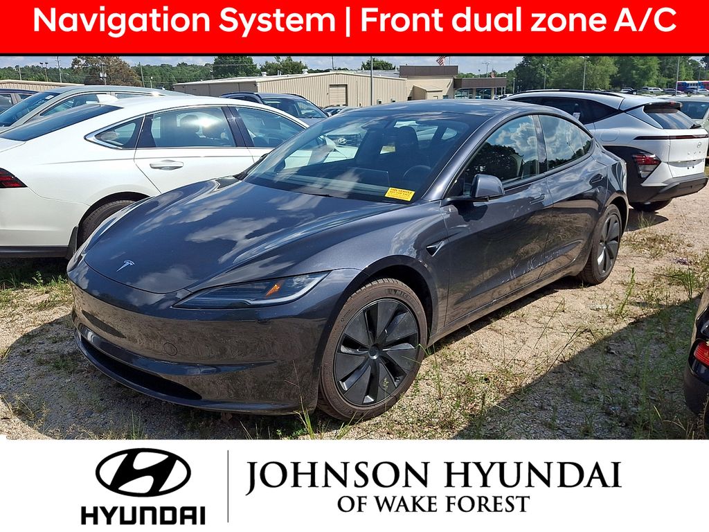 Used 2025 Tesla Model 3 Long Range with VIN 5YJ3E1EAXSF887181 for sale in Wake Forest, NC