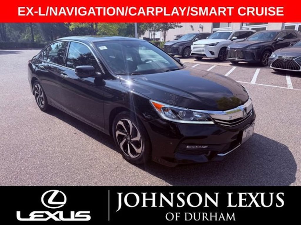 Used 2017 Honda Accord EX-L V6 w/Navi & Honda Sensing Sedan