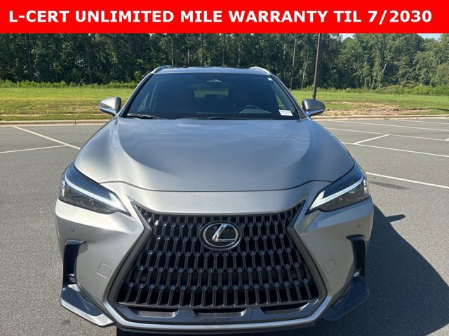 Certified 2025 Lexus NX 350 with VIN 2T2GGCEZ8SC063970 for sale in Durham, NC