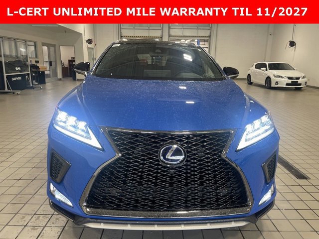 Certified 2022 Lexus RX Hybrid 450h F SPORT with VIN 2T2YGMDA1NC074352 for sale in Durham, NC