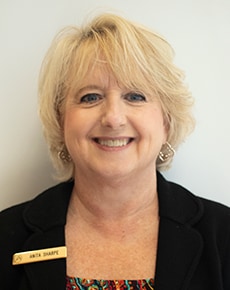 Staff member Anita Sharpe from 7b6ef1dbf516