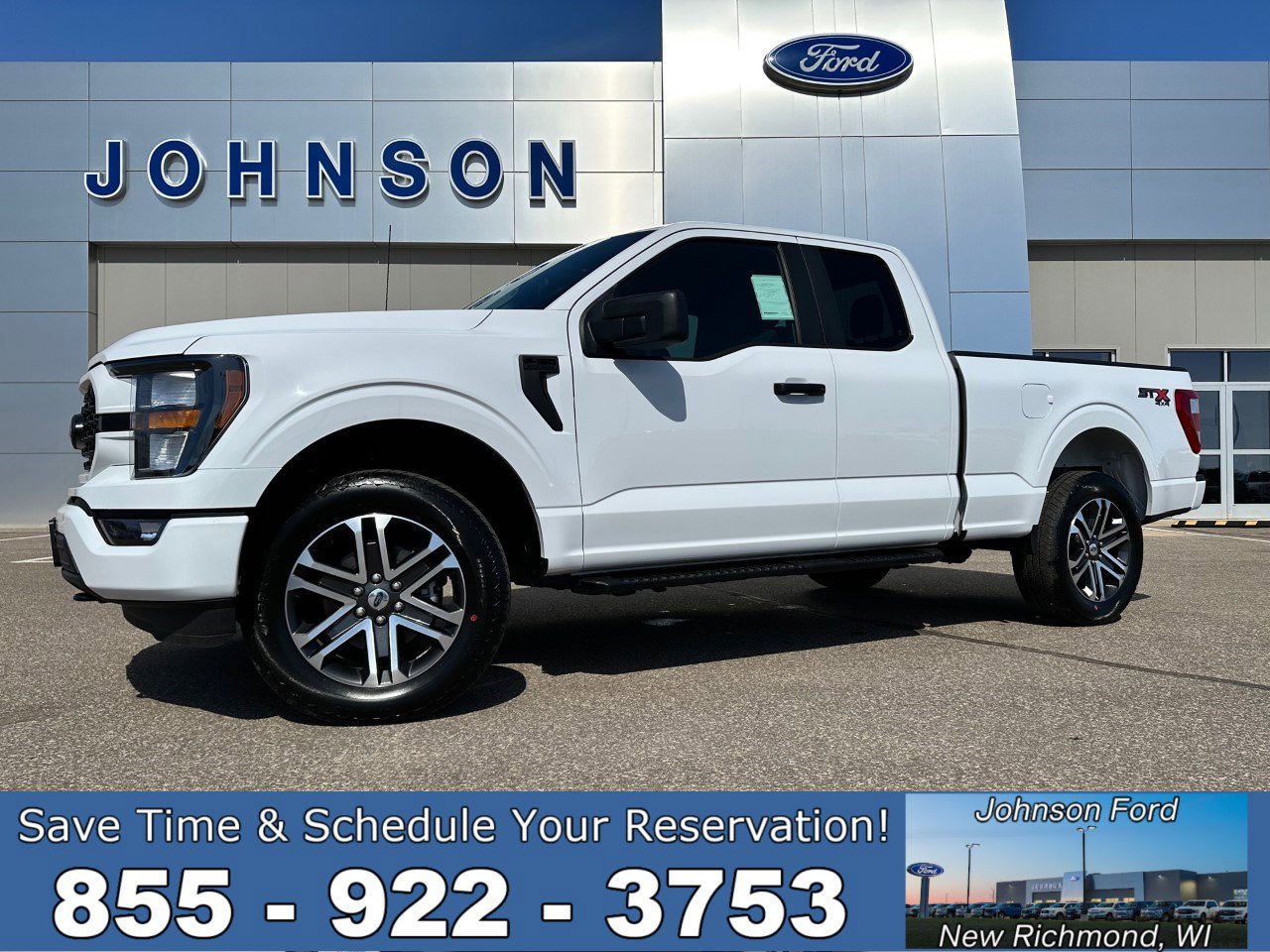 New 2023 Ford F-150 For Sale at Johnson Ford of New Richmond VIN:  1FTEX1EP4PKD77457