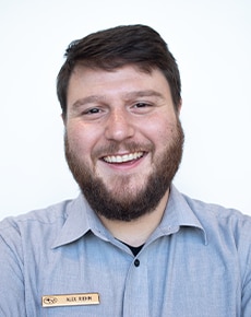Staff member Alex Riehm from d6ca977f890d