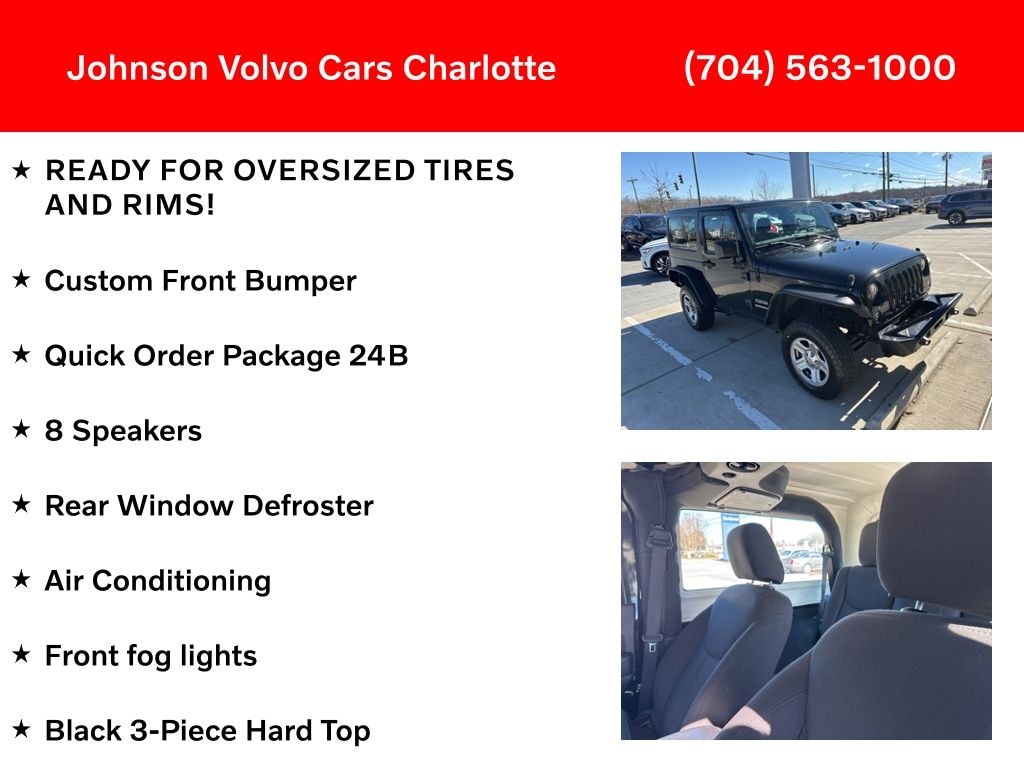 Used 2015 Jeep Wrangler Sport 4x4 SUV