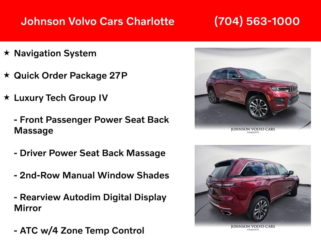 Used 2023 Jeep Grand Cherokee 4xe Overland SUV