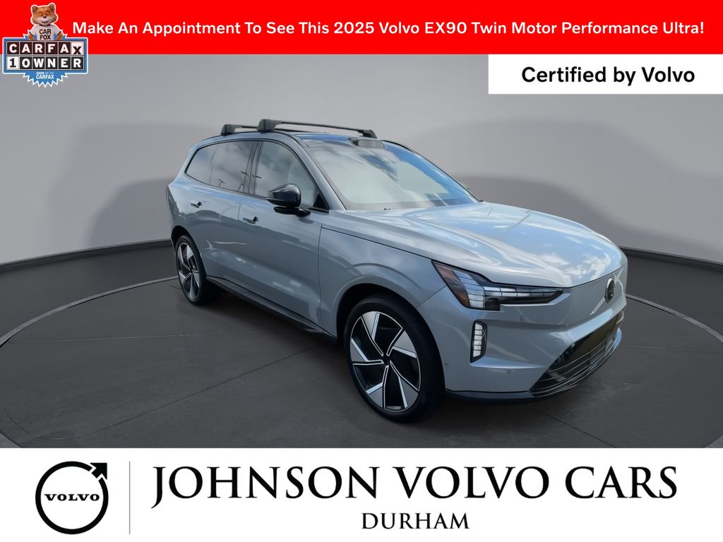 Certified 2025 Volvo EX90 Ultra with VIN 7JDE23VL4SG000492 for sale in Durham, NC
