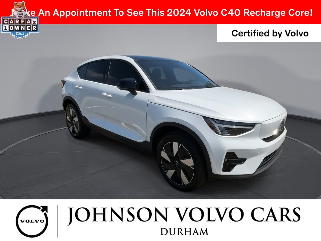 Certified 2024 Volvo C40 Core with VIN YV4EH3BK1R2096735 for sale in Durham, NC