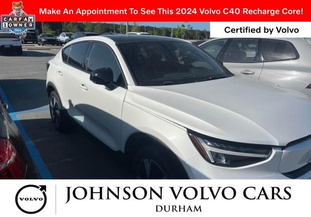 Used 2024 Volvo C40 Core with VIN YV4EH3BK1R2096735 for sale in Durham, NC
