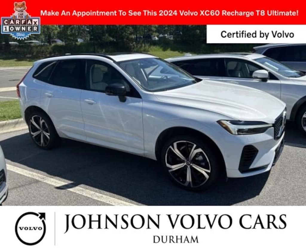 Certified 2024 Volvo XC60 Recharge Plug-In Hybrid Ultimate SUV