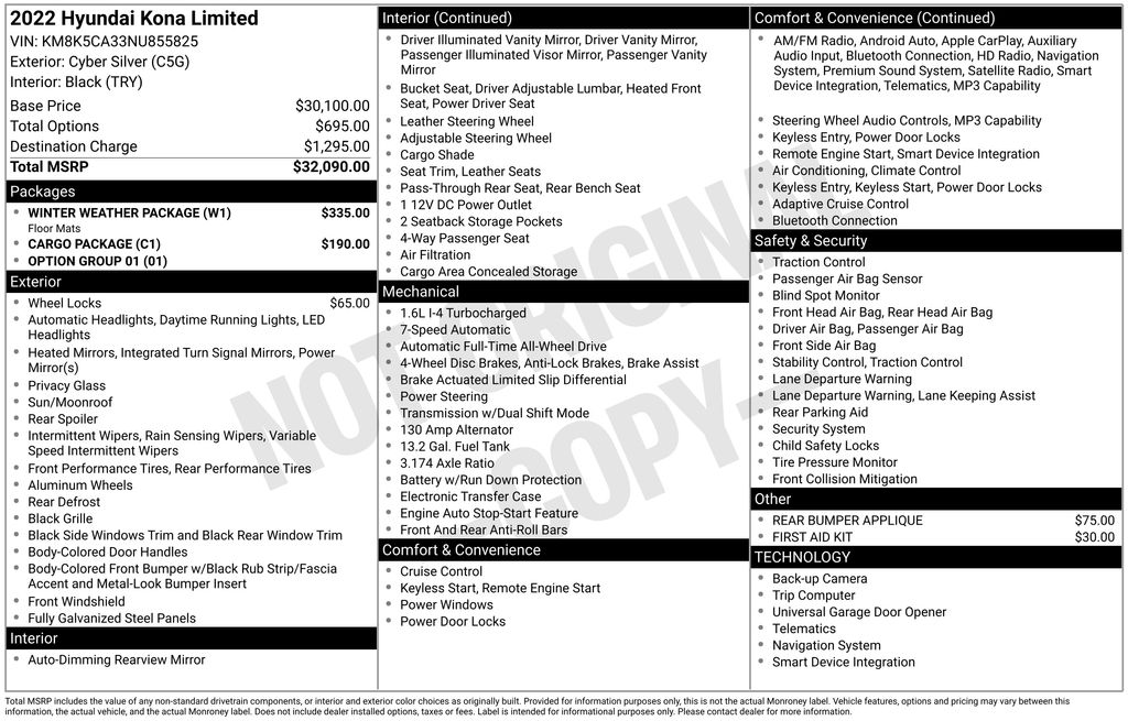 2022 Hyundai Kona Limited