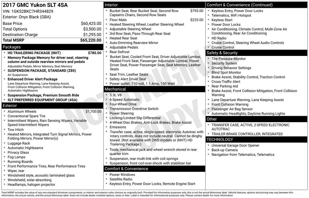 2017 GMC Yukon SLT's photo