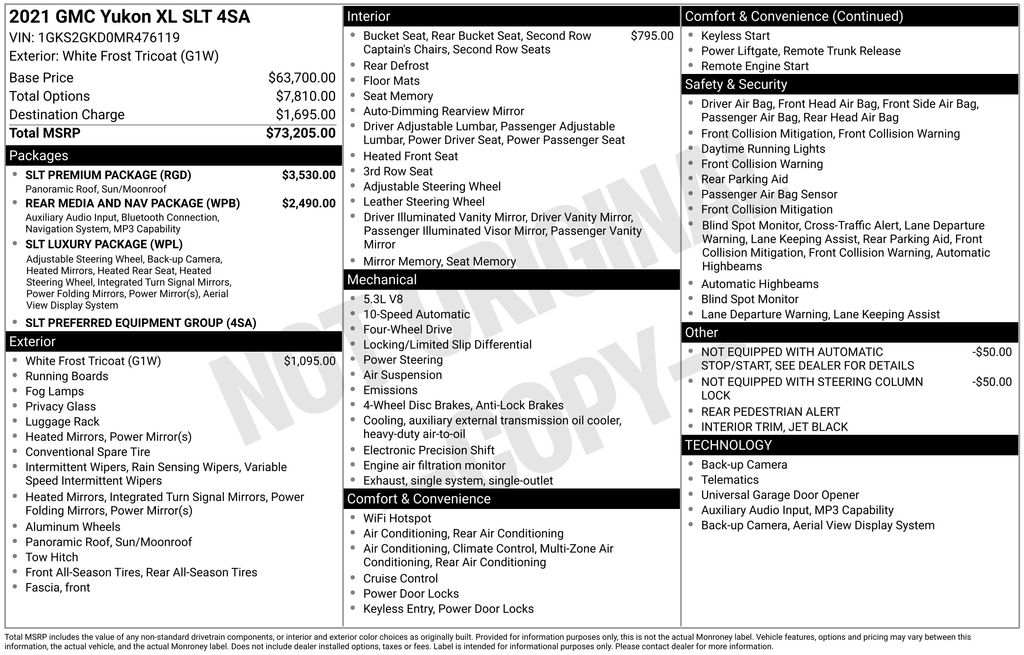 2021 GMC Yukon XL SLT's photo