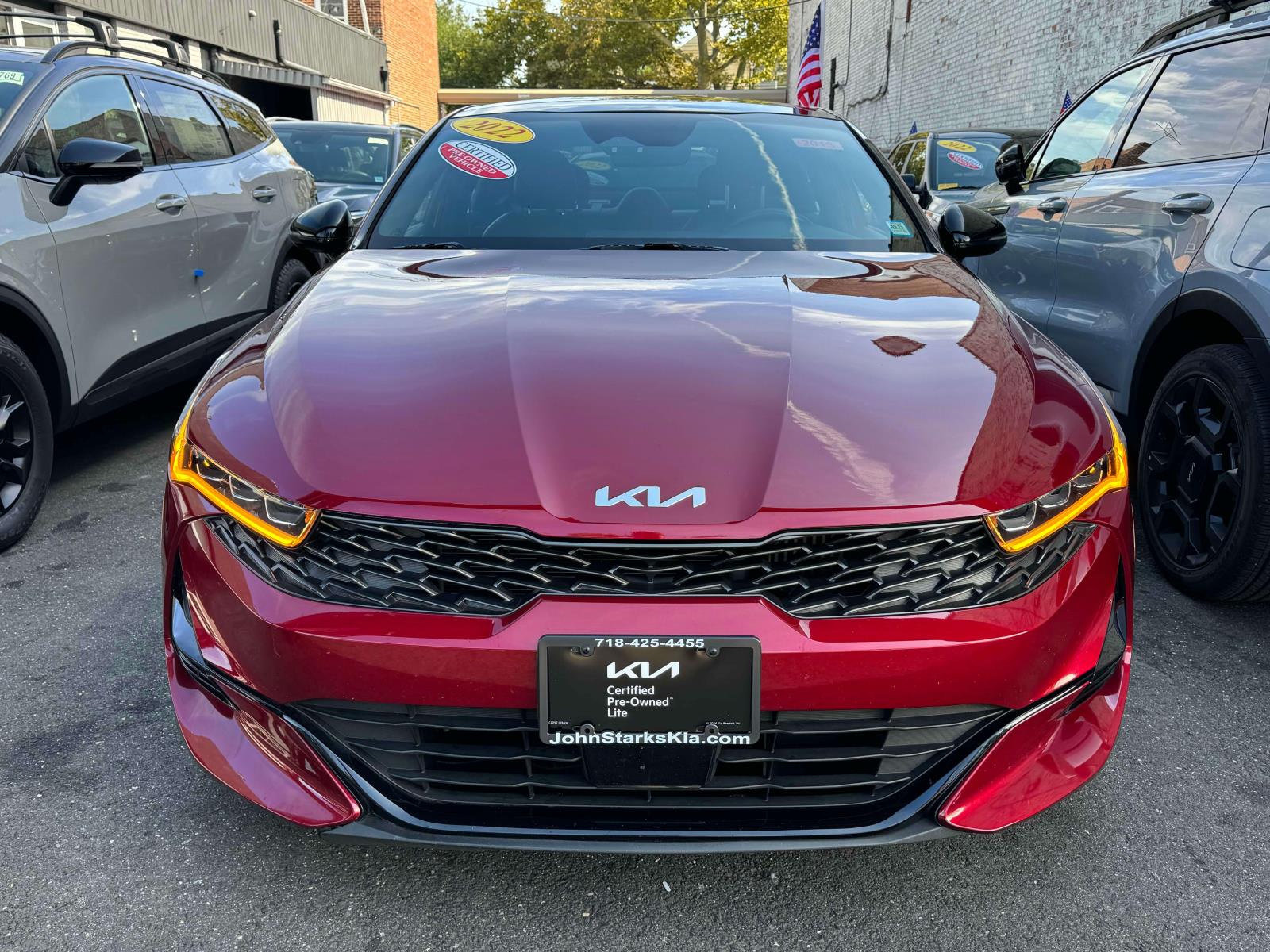 Used 2022 Kia K5 GT-Line with VIN 5XXG64J29NG099167 for sale in Jamaica, NY