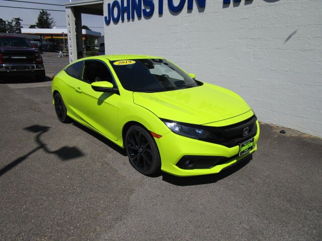 Used 2019 Honda Civic Sport with VIN 2HGFC4B87KH300405 for sale in Florence, OR