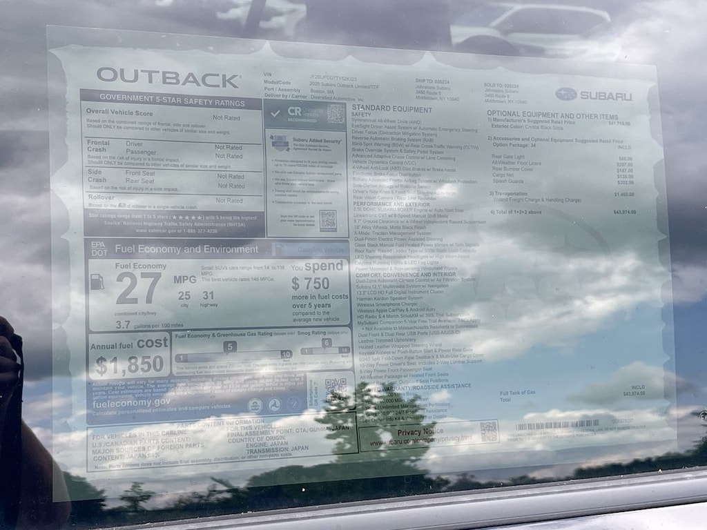 New 2026 Subaru Outback Limited SUV