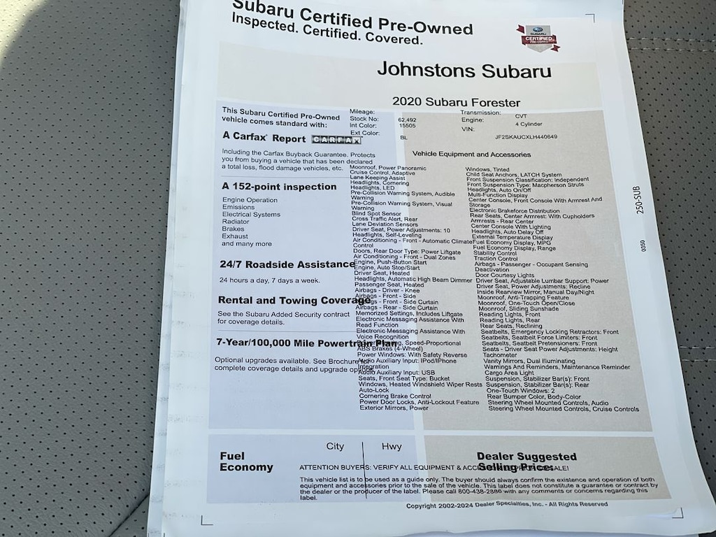 Used 2020 Subaru Forester Limited SUV