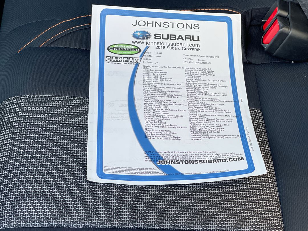 2018 Subaru Crosstrek 2.0i Premium photo 3