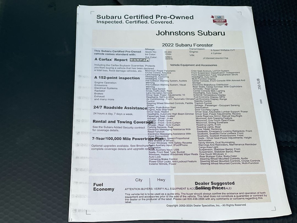 Certified 2022 Subaru Forester Wilderness SUV