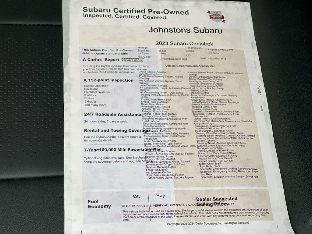 Used 2019 Subaru Crosstrek 2.0i Limited SUV