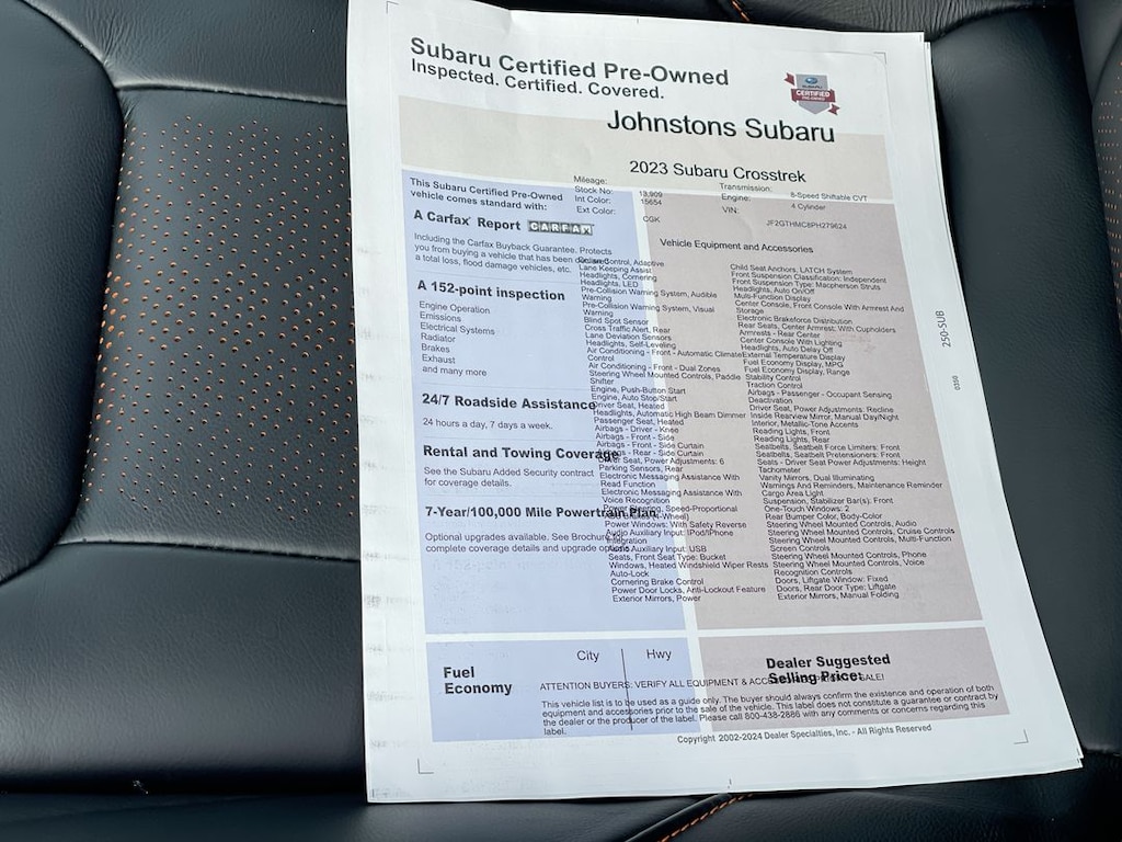 Certified 2023 Subaru Crosstrek Limited SUV