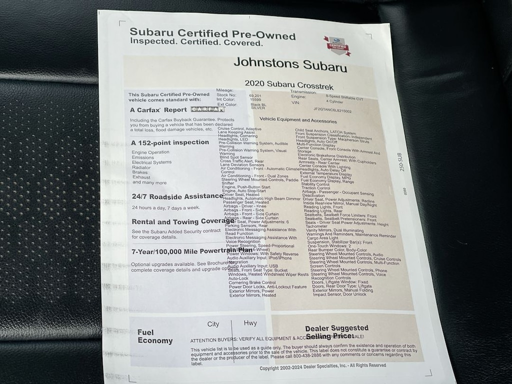 Used 2020 Subaru Crosstrek Limited SUV