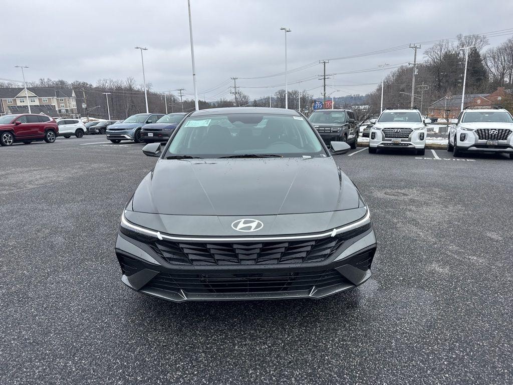 New 2026 Hyundai Elantra Hybrid Blue Sedan