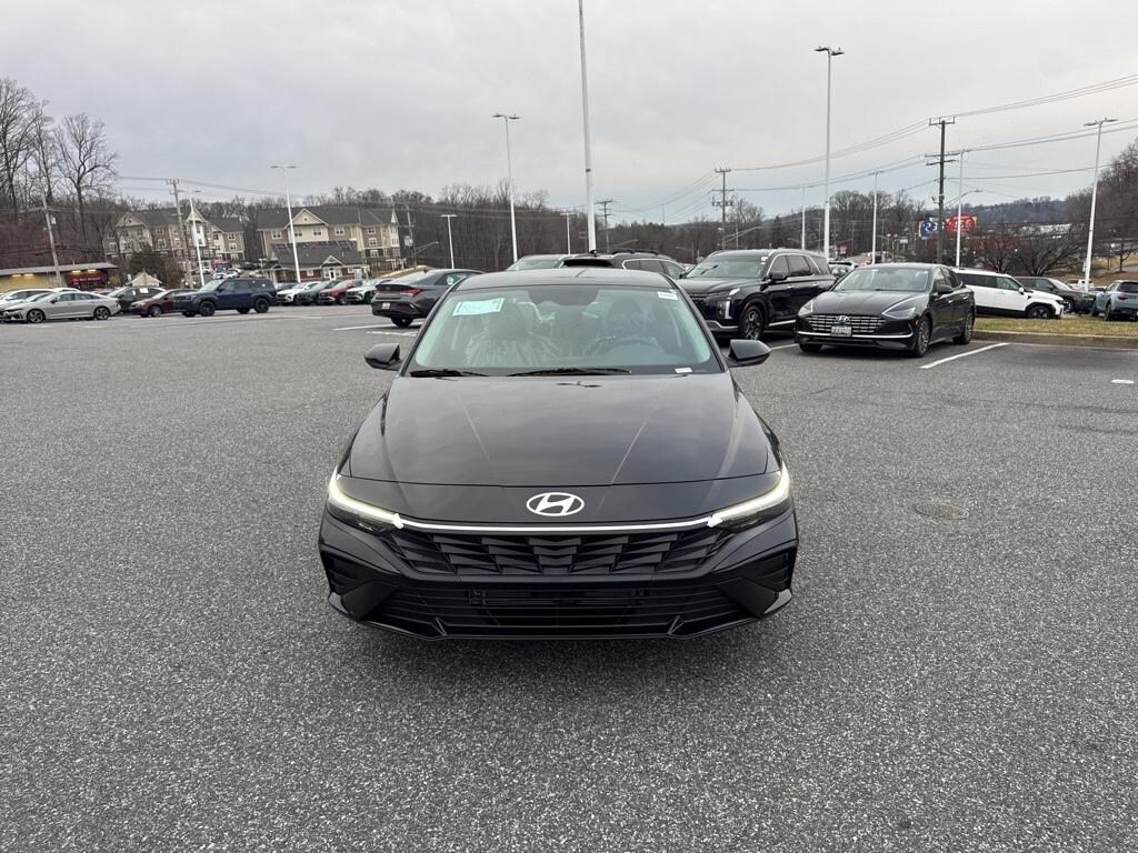 New 2026 Hyundai Elantra Hybrid Blue Sedan
