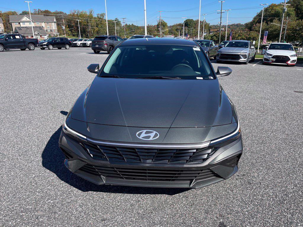 New 2026 Hyundai Elantra Hybrid Blue Sedan