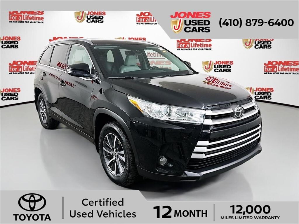 Certified 2019 Toyota Highlander XLE V6 SUV