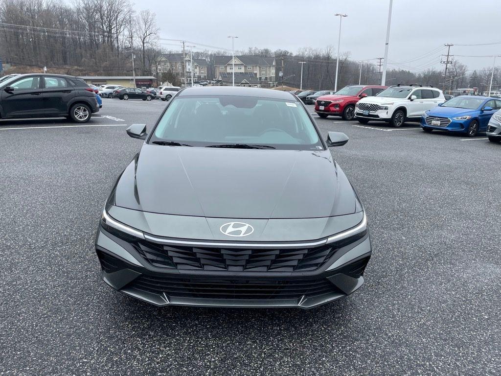 New 2026 Hyundai Elantra Hybrid Blue Sedan
