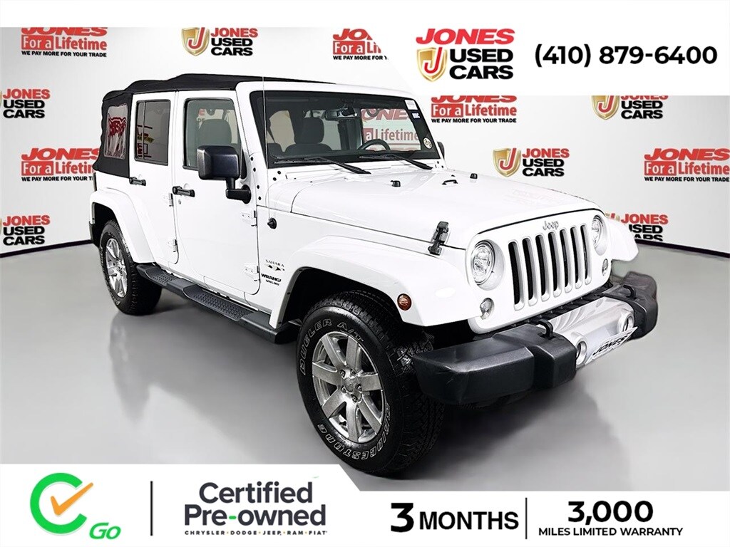 Certified 2017 Jeep Wrangler JK Unlimited Sahara 4x4 SUV