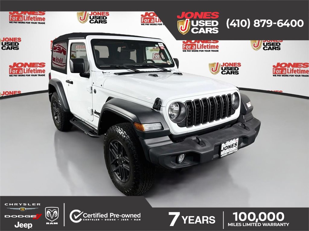 Certified 2024 Jeep Wrangler Sport S SUV