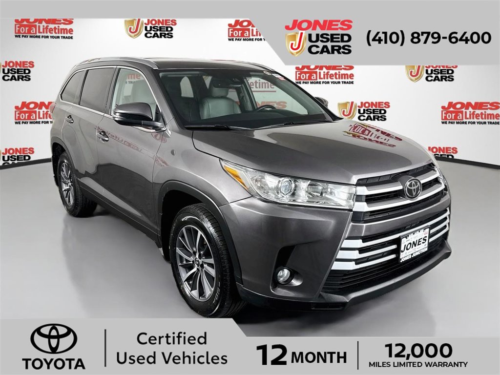 Certified 2019 Toyota Highlander XLE SUV