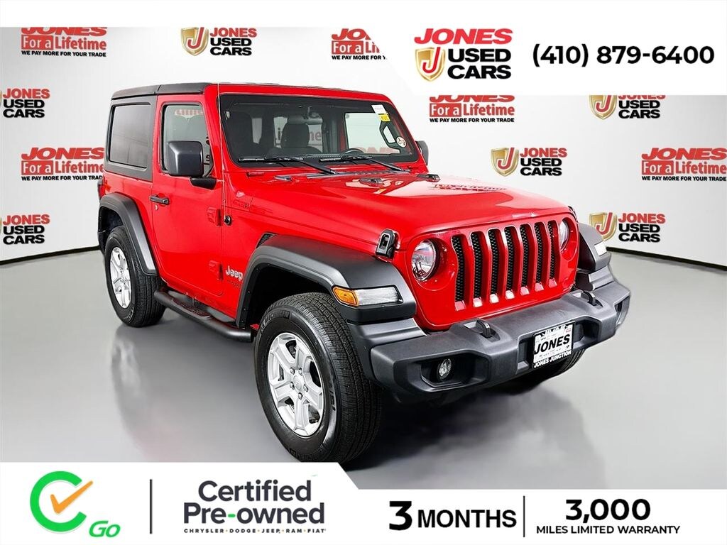 Certified 2019 Jeep Wrangler Sport S SUV