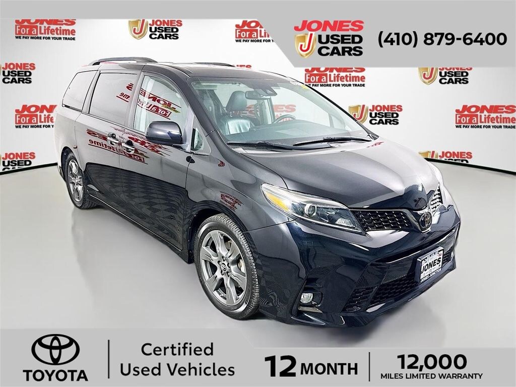 Certified 2019 Toyota Sienna SE Van