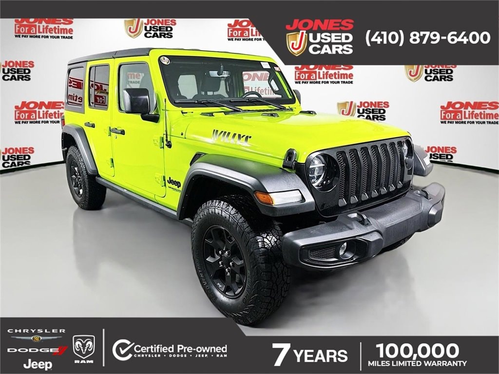 Used 2021 Jeep Wrangler Unlimited Willys SUV