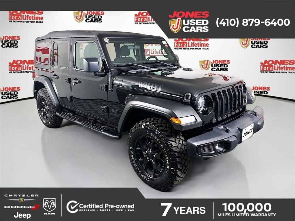 Used 2021 Jeep Wrangler Unlimited Willys SUV