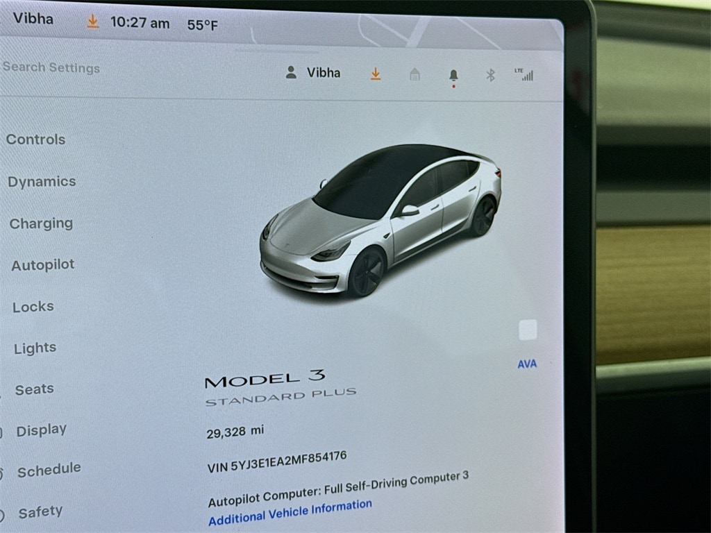 Used 2021 Tesla Model 3 Standard Range Plus Sedan