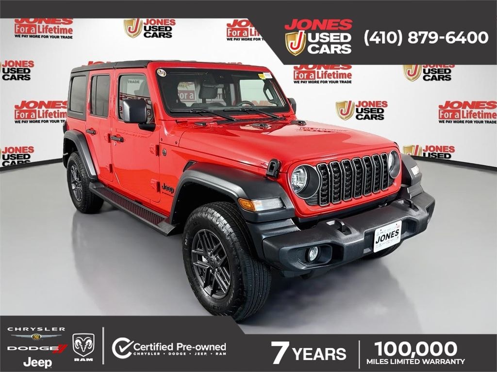 Certified 2024 Jeep Wrangler Sport S SUV